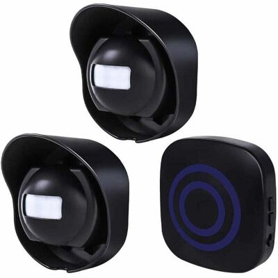 TEHTUY Multifunctional Wireless Driveway Alarm, Waterproof Outdoor Motion Sensor Alarm, 1 Receiver, 2 Transmitters TEHTUY Multifunctional Wireless Driveway Alarm, Waterproof Outdoor Motion Sensor Alarm, 1 Receiver, 2 Transmitters