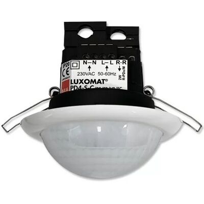 Luxomat 92444 PD4-S-K-DE White Motion Detector for Long Corridors - Motion Detector Luxomat 92444 PD4-S-K-DE White Motion Detector for Long Corridors - Motion Detector