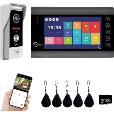 OEM Video Door Intercom System, Wi-fi Video Doorbell Camera With 7-inch Monitor, Wired Doorbell, 1080p Camera, Supports Card Scanning And Motion Detection, Audio OEM Video Door Intercom System, Wi-fi Video Doorbell Camera With 7-inch Monitor, Wired Doorbell, 1080p Camera, Supports Card Scanning And Motion Detection, Audio