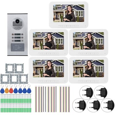 OEM Doorbell Intercom, 7-inch 000tvl Video Doorbell Camera Monitor For The Home And Apartment Blocks (european Standard (00-240v)) OEM Doorbell Intercom, 7-inch 000tvl Video Doorbell Camera Monitor For The Home And Apartment Blocks (european Standard (00-240v))