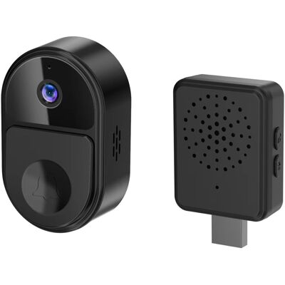 OEM Smart 1080p Video Doorbell, Wi-fi Camera, Intercom, Wireless Outdoor Doorbell, Smart Life App, Security Protection, Black OEM Smart 1080p Video Doorbell, Wi-fi Camera, Intercom, Wireless Outdoor Doorbell, Smart Life App, Security Protection, Black