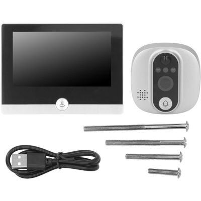 OEM Tuya Digital Wifi Door Viewer Camera, 1080p, 4.3-inch Hd, 2-way Video Intercom, Doorbell, Pir Motion Detection OEM Tuya Digital Wifi Door Viewer Camera, 1080p, 4.3-inch Hd, 2-way Video Intercom, Doorbell, Pir Motion Detection
