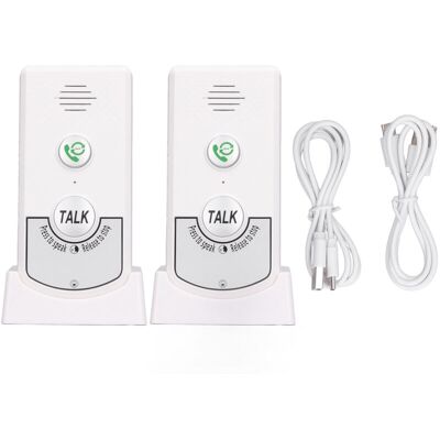 OEM Wireless Voice Intercom, 2-way Smart Doorbell For Elderly Caregivers And People With Disabilities, White OEM Wireless Voice Intercom, 2-way Smart Doorbell For Elderly Caregivers And People With Disabilities, White