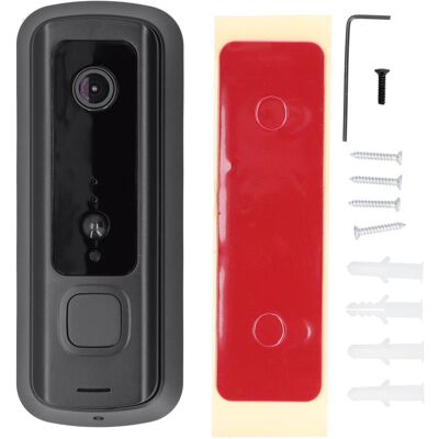 STUNACY H3 Mini 720p Wifi Visual Doorbell Waterproof Pir Sensor Wireless Intercom Video Door Bell Home Securityblack STUNACY H3 Mini 720p Wifi Visual Doorbell Waterproof Pir Sensor Wireless Intercom Video Door Bell Home Securityblack