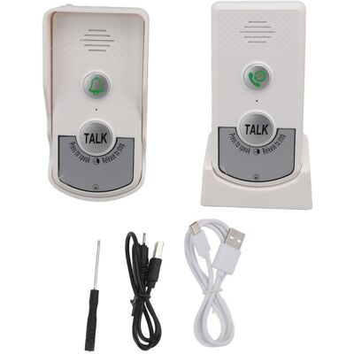 STUNACY Voice Intercom Doorbell 3280.8ft Wireless Distance Usb Charging Wireless Call Doorbell For Household STUNACY Voice Intercom Doorbell 3280.8ft Wireless Distance Usb Charging Wireless Call Doorbell For Household