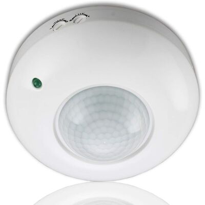 Memkey - pir motion detector, ceiling mounting, 360°, max. 1200 w Memkey - pir motion detector, ceiling mounting, 360°, max. 1200 w