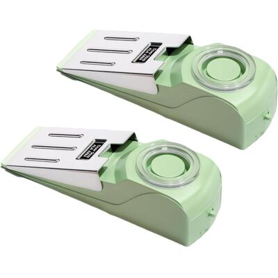 Neptune Set of 2 doorstops with burglar alarm and adjustable sensitivity, no tools required, ideal for women living alone and business trips Neptune Set of 2 doorstops with burglar alarm and adjustable sensitivity, no tools required, ideal for women living alone and business trips