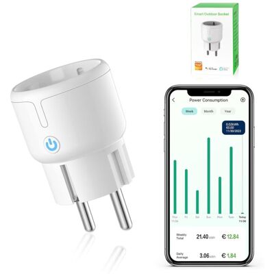YS-YALOTRS Smart WLAN plug, Wi-Fi plug with timer, mini plug, app remote control, current metering, Alexa/Google Home compatible, 2.4 GHz only, 10A YS-YALOTRS Smart WLAN plug, Wi-Fi plug with timer, mini plug, app remote control, current metering, Alexa/Google Home compatible, 2.4 GHz only, 10A
