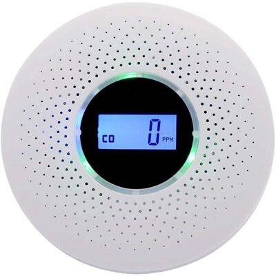 SNQ Smoke detector, combined smoke and carbon monoxide detector, composite alarm with audible warning and battery-powered digital display SNQ Smoke detector, combined smoke and carbon monoxide detector, composite alarm with audible warning and battery-powered digital display