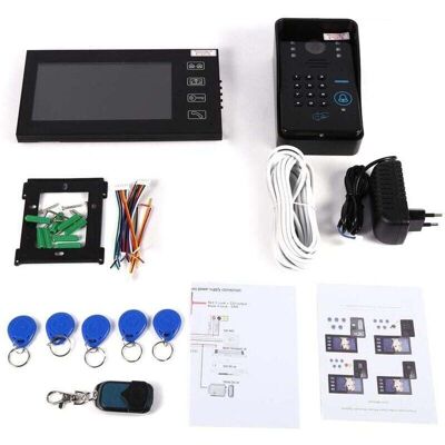 TEHTUY Video intercom with 7" RFID LCD screen TEHTUY Video intercom with 7" RFID LCD screen