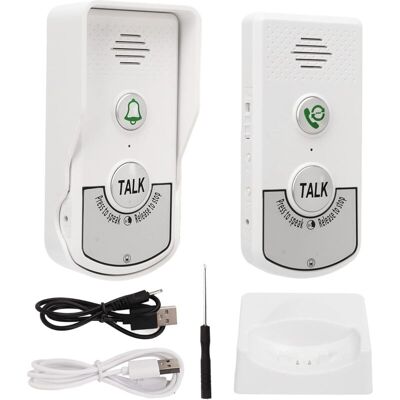 GOTRAYS Wireless Doorbell, 1000 Meters Waterproof Doorbell Electronic Chime, Wireless Intercom Doorbell, Rechargeable Smart Electronic Chimes, 1 Receiver GOTRAYS Wireless Doorbell, 1000 Meters Waterproof Doorbell Electronic Chime, Wireless Intercom Doorbell, Rechargeable Smart Electronic Chimes, 1 Receiver