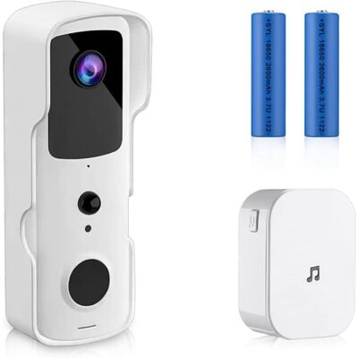 GOTRAYS Wireless Doorbell Camera, Wireless Doorbell Camera, Wireless Doorbell, Video Doorbell with Chime, Anti-Theft Doorbell, Wireless Doorbell, 2.4GHz WiFi GOTRAYS Wireless Doorbell Camera, Wireless Doorbell Camera, Wireless Doorbell, Video Doorbell with Chime, Anti-Theft Doorbell, Wireless Doorbell, 2.4GHz WiFi