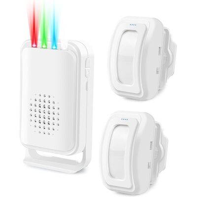 Wireless Motion Sensor Door Chime, Motion Sensor Alarm, Ring Door Alarm Sensor, Ring Motion Sensor for Indoor Home Business Store Office School Wireless Motion Sensor Door Chime, Motion Sensor Alarm, Ring Door Alarm Sensor, Ring Motion Sensor for Indoor Home Business Store Office School