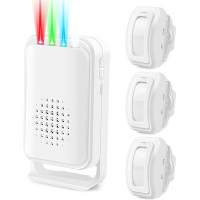 Wireless Motion Sensor Door Chime, Motion Sensor Alarm, Ring Door Alarm Sensor, Ring Motion Sensor for Indoor Home Business Store Office School Wireless Motion Sensor Door Chime, Motion Sensor Alarm, Ring Door Alarm Sensor, Ring Motion Sensor for Indoor Home Business Store Office School
