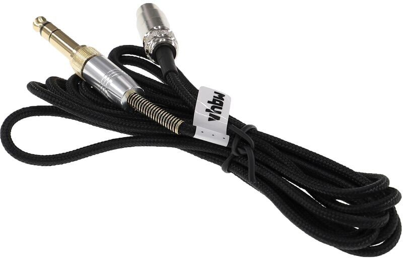 Vhbw - Audio aux Cable compatible with akg K271 mk ii, K701, K702, K712 Headphones - Audio Cable, 3.5 mm Jack to 6.3 mm, 2 m, Black