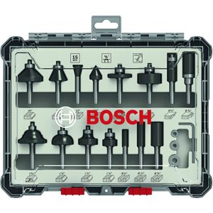 Bosch - 2.607.017.473 1/4' router cutters 15 piece