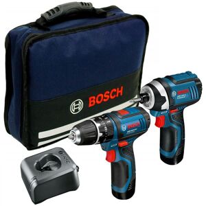 Bosch - 12v Twin Pack gsb Combi Hammer Drill + gdr Impact Driver Lithium Ion