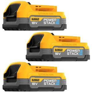 DCBP034 18v Compact Powerstack Battery DCBP034-XJ - Triple Pack Batteries - Dewalt