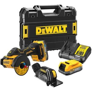 DCS438E2T-GB 18V xr Brushless 76mm Cut Off Saw With 2x Compact Powerstack Batteries - Dewalt