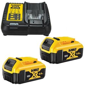 Dewalt DCB184 5.0ah 18v XR Lithium Ion Battery Twin Pack + DCB115 Charger