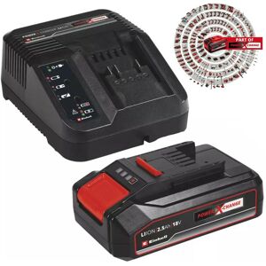 18v Power X-Change pxc Starter Kit - 1x 2.5Ah Battery + 3ah Fast Charger - Einhell