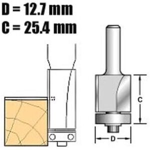 Trend C116 X 1/4 Tungsten Carbide Self Guided Trim 1/2in