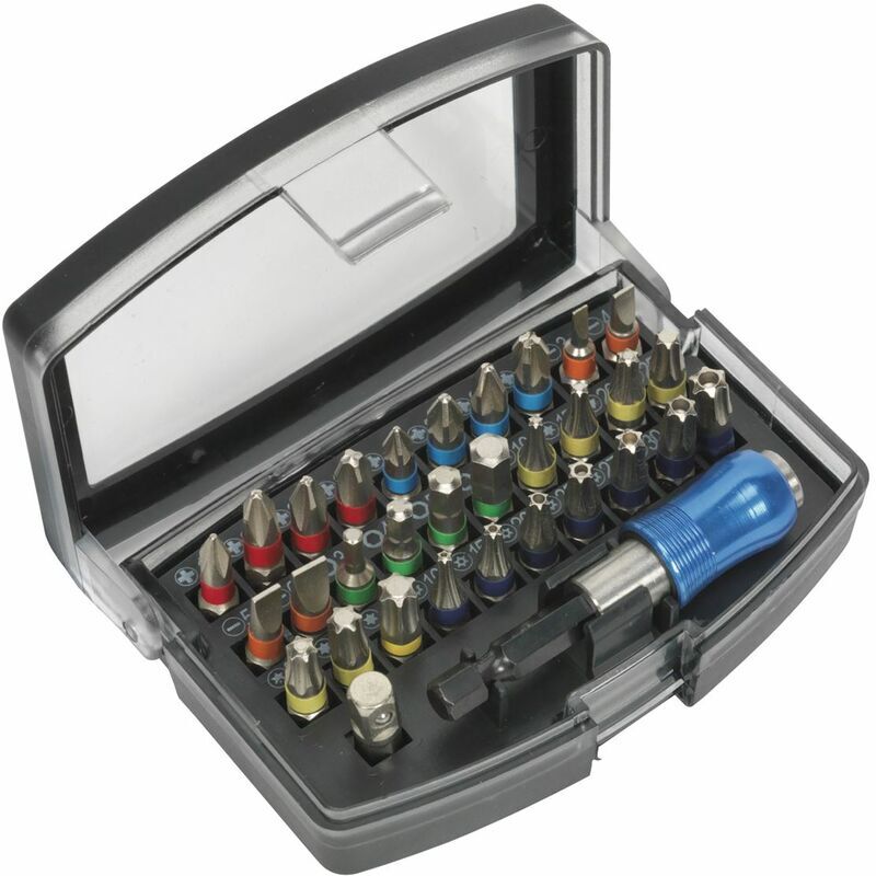 Sealey - Power Tool Bit Set 32pc Colour-Coded S2 S01035
