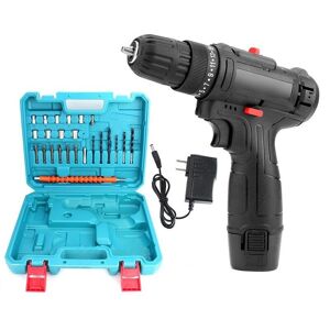 AOUGO 12v Lithium Rechargeable Electric Drill, Cordless Battery Electric Screwdriver for Household Power Tools