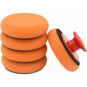 TINOR 6pcs/Set Car Polishing Sponge High Density Wiping Buffing Buffing Pad Kit Polishing Handle Cleaning Sponge for Cars Glass