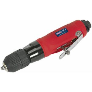 LOOPS Air Operated Straight Drill - 10mm Keyless Chuck - Safety Trigger - 1/4' bsp