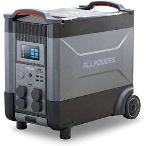 Allpowers - R4000 Portable Home Battery, LiFePO4 Battery Expandable Portable Power Station 3600Wh-21600Wh, Huge 4000W ac Output, Voice Control Solar