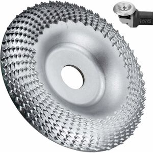 Tinor - Angle Abrasive Wheel Wood Carving Discs for Grinder Grinding Grinder Discs(100mm,Silver)