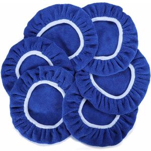 Denuotop - Car Polishing Pads (5 to 6 Inch) Polisher Bonnet - Soft Mircofiber Max Waxer Pads - Polishing Bonnet for Most Car Polishers 6Pcs - Blue