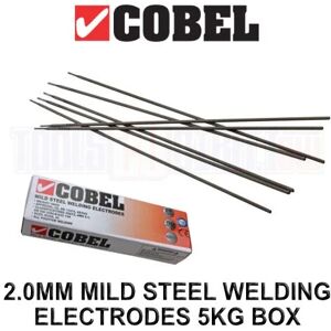 2.0MM Mild Steel Welding Electrodes - E6013 5KG Box 9160 - Cobel