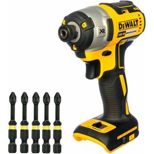 DCF887N 18V Li-Ion Brushless 3-Speed Impact Driver Body with 5 x Ph2 Bit - Dewalt