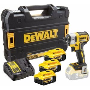 DCF887P3 18V xr G2 Brushless 3 Speed Impact Driver - 3 x 5.0ah Batteries - Dewalt