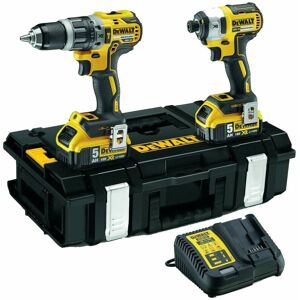 DCK266P2 Combi Drill And Impact Driver xr 18v Brushless Kit Witih 2 x 5.0Ah Batts - Dewalt