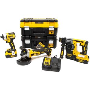 DCK305P2T 18V Brushless 3 Piece Kit With 2 x 5.0Ah Batteries, Charger & Tool Boxes - Dewalt