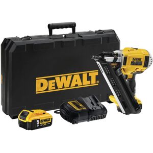 Dewalt - DCN695P2 Two-Stage Cordless Nailer (18 v, 5 Ah, Brushless, Nail Length 50-90 mm, Single Release with Safety Sequence, Includes Accessories,