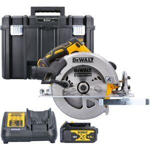 DCS570 18V xr Brushless 184mm Circular Saw With 1 x 4.0Ah Battery, Charger & Case - Dewalt