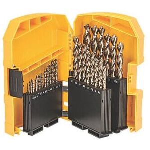 DT4957-QZ29 Piece hss e Cobalt Drill Bit Set 1.0 - 13mm in a Plastic Cass - Dewalt