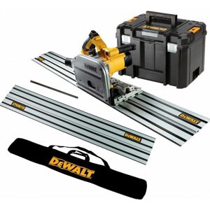 DWS520KT 240V Plunge Saw with 2 x 1.5m Guide Rails Connector & Bag - Dewalt