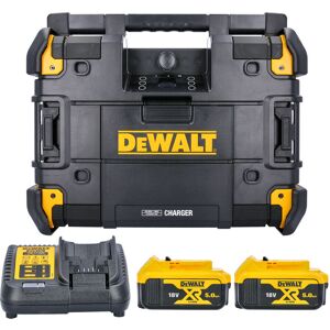 Dewalt - DWST1-81079 18V Bluetooth dab tstak Jobsite Radio With 2 x 5.0Ah Batteries & Charger