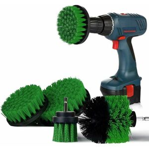 HOOPZI Drill brush accessory set 4 pieces, brush for cordless screwdriver 2'' / 3.5'' / 4'' / 5'' cordless drill accessory cleaning brush drill brushes for