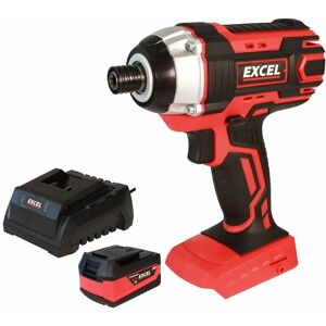 Excel - 18V Cordless Impact Driver with 1 x 5.0Ah Battery & Charger EXL553B:18V