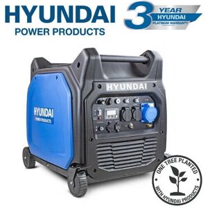 Hyundai - Inverter Generator HY6500SEi 230V Petrol 6600W/6.6kW Remote Electric Start Portable