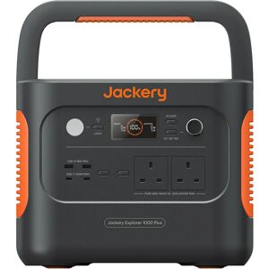 Jackery - Explorer 1000 Plus portable power station, 1264Wh LiFePO4 Battery with 2x 2000W ac Outlets, Expandable to 5kWh for holiday rv Camping