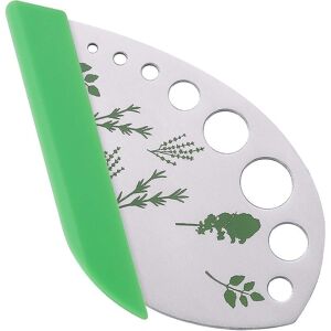 WOOSIEN Leaf Herb Stripper 9 Holes Herb Cutter Stainless Steel Kitchen Stripping Tool For Herbs Chard Collar