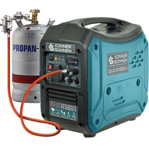 KÖNNER & SÖHNEN LPG/Petrol inverter portable generator ks 2000iG s Max 2000 w