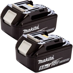 BL1850B 18V lxt Li-ion 5.0Ah Genuine Battery 196673-6 Twin Pack:black, 18V - Makita